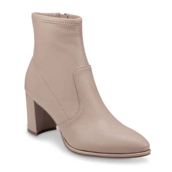 Marc Fisher Shoes - NWOT Marc Fisher Lukie Boot 6 Nude Faux Leather